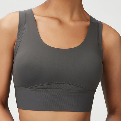 Shockproof Vest Sports Bra – Full Coverage & Wire-Free Support