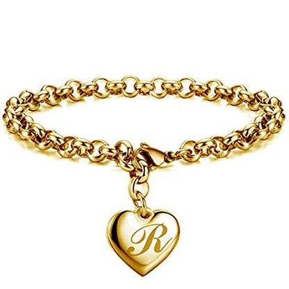 Womens Stainless Steel Gold Silver Link Bracelet