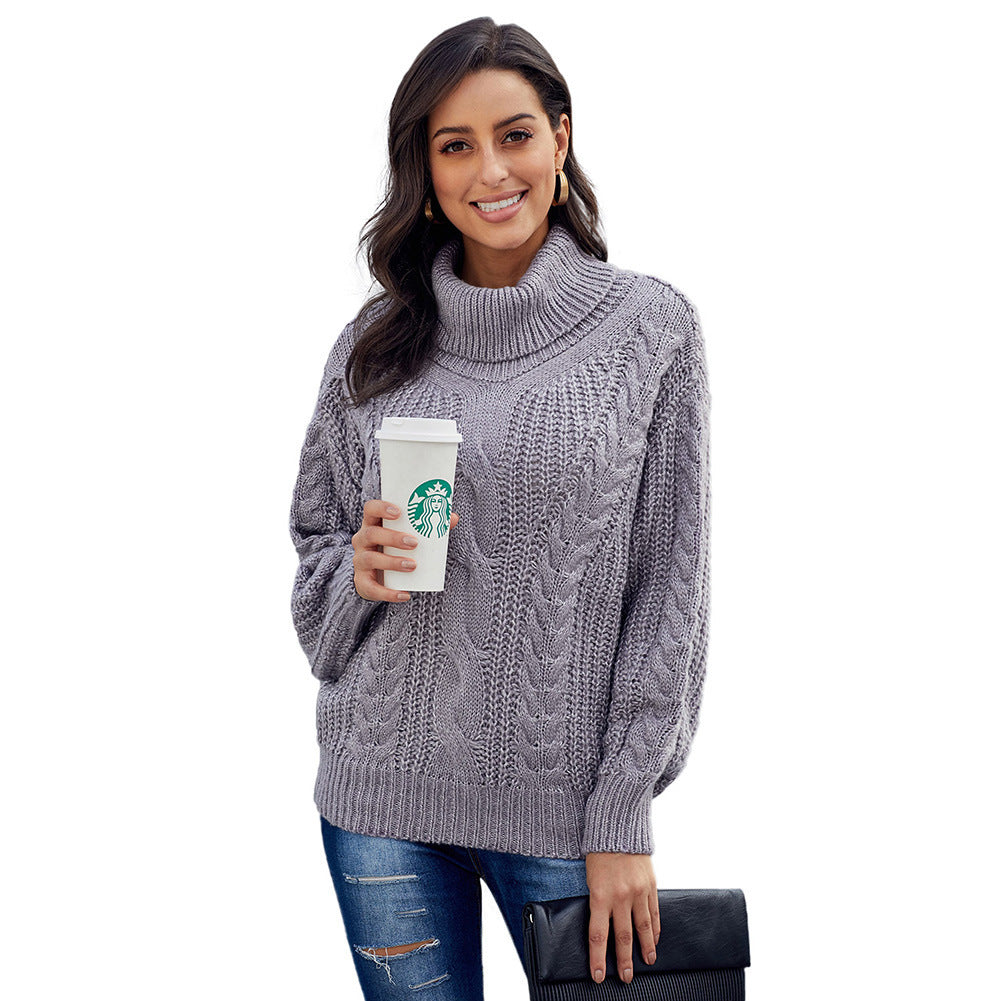 Cozy Loose-Fit Plus Size Sweater – Bold Solids for Fall