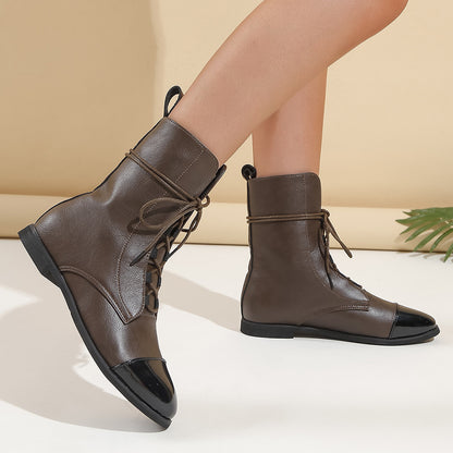 Butterfly Knot Design Elegant Mid Calf Women Boots