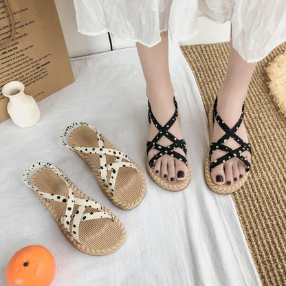 Sun Kissed Strides Roman Strap Sandals