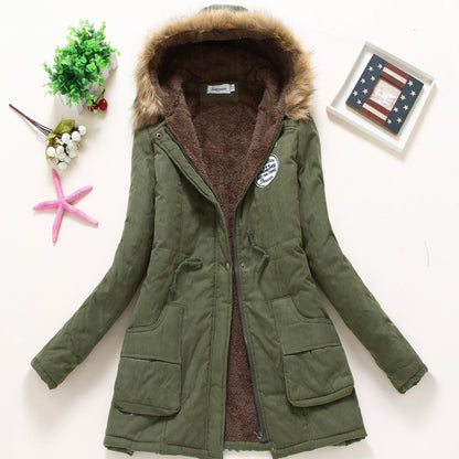 High Quality Casual Long Sleeve Cotton Women Winter Outwear Coats