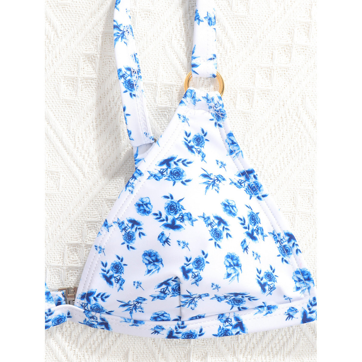 Floral Print Two-Piece Bikini Set | Wireless Padded Swimwear