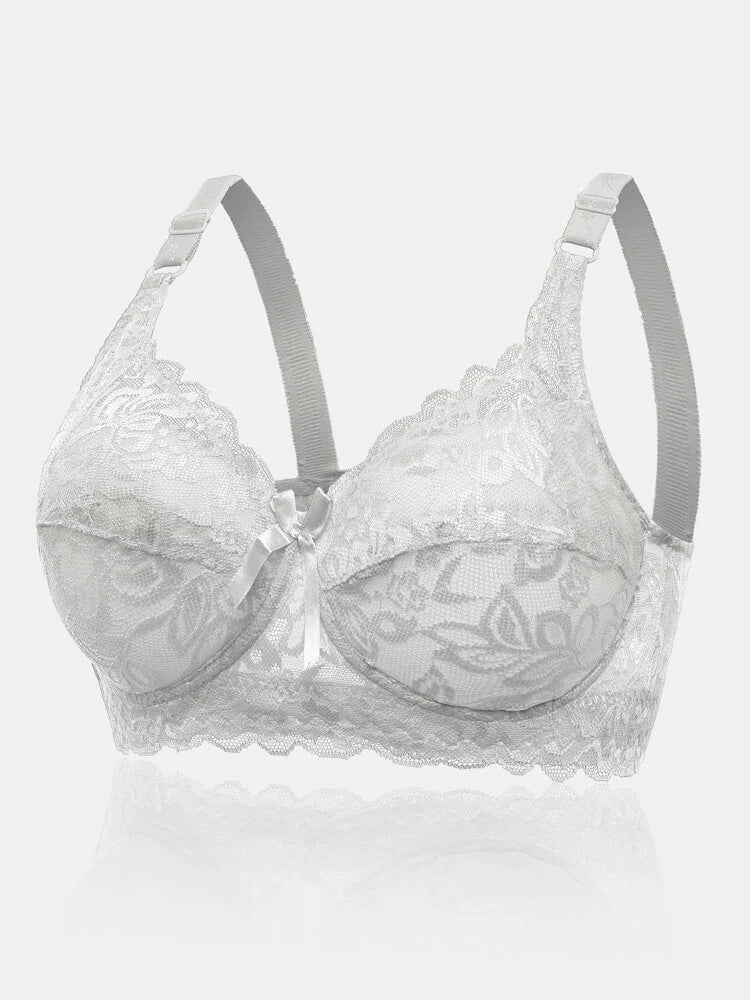 E G Cup Adjustable Back Plus Size Lace Bra