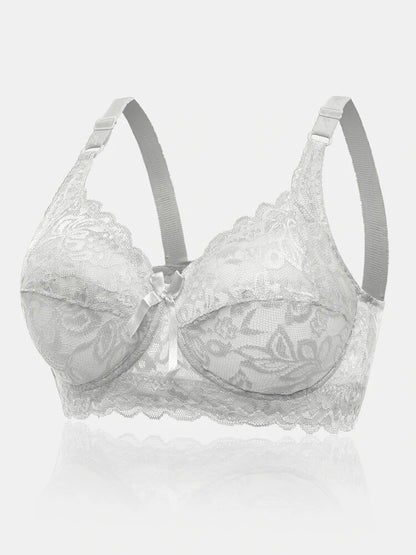E G Cup Adjustable Back Plus Size Lace Bra