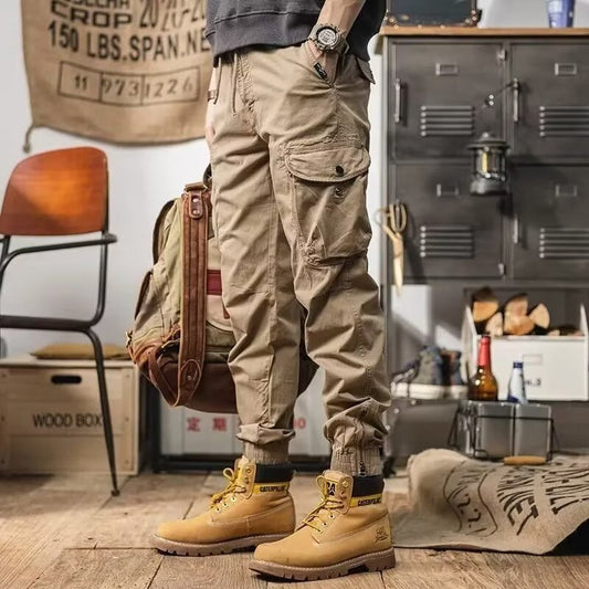 Womens Autumn Style Casual Cargo Jogger Pants