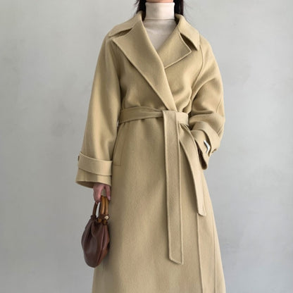 Lapel Woolen Coat – Coats Outfits Women & Chic Commuting Style