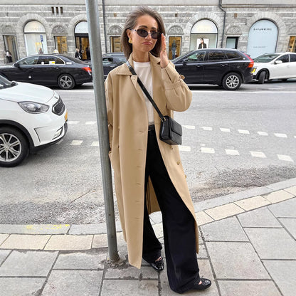 Chic Khaki Trench Coat – Trench Coats Women Outfit Classy & Elegant Daily Commute