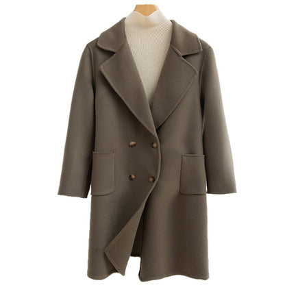 Double Breasted Duck Down Warm Soft Winter Parka Coat For Women