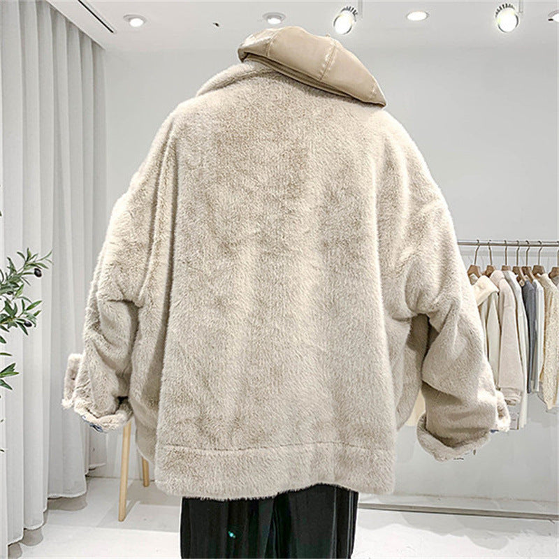 Casual Style Turn Down Collar Denim Jacket For Women