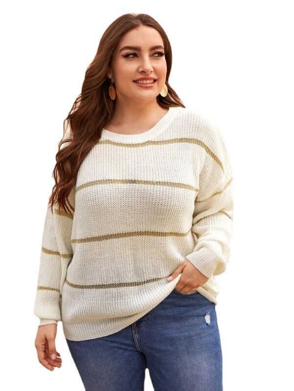 Lightweight & Elegant: Large Size Knit Sweater