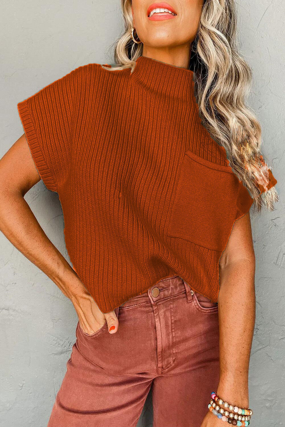 Street-Chic Half Turtleneck Pullover – Bold & Breezy Style