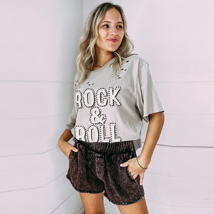 Womens Half Hood Half Holy Print Summer T Shirts