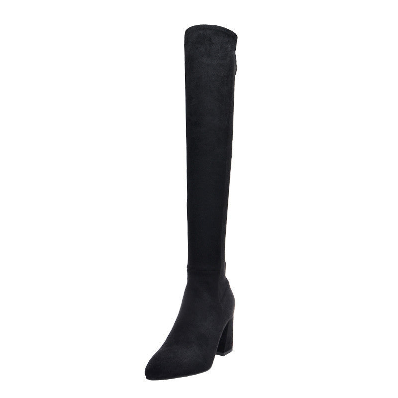 Winter Slip On Over The Knee Boots Fashionable Comfortable