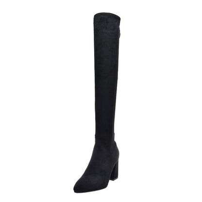 Winter Slip On Over The Knee Boots Fashionable Comfortable