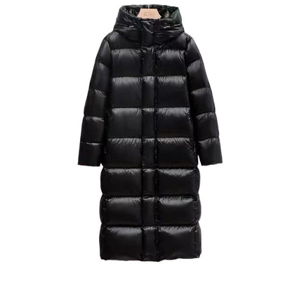 Womens X Long Belted Closure Down Parka