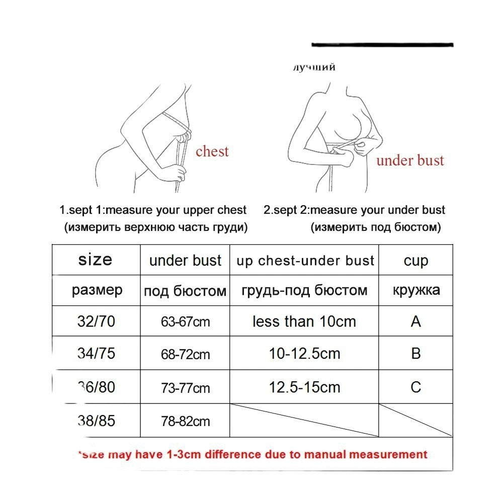 Strapless Push-Up Tube Bra – Non-Slip Front Buckle & Breathable Support