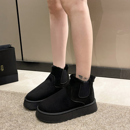 Women Casual Furry Softener Warm Snow Boots