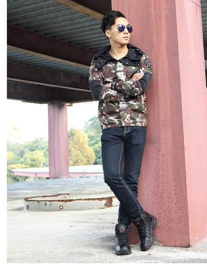 Unisex High-Top Military Combat Boots | Suede Hiking, Camping & Tactical Outdoor Boots