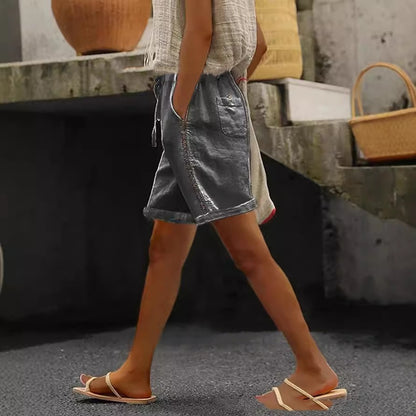 Korean-Style Lace Trim Shorts Women – Chic Summer Streetwear Outfit