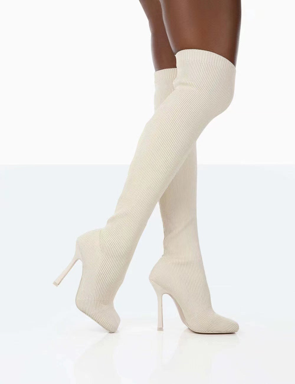 Over-the-Knee Suede Boots for Women | High Fit Sky-High Stiletto Winter Boots