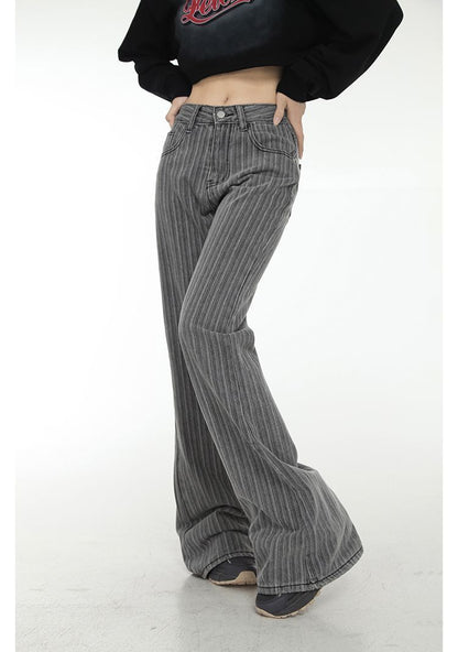 Women Grey High Waisted Jeans
