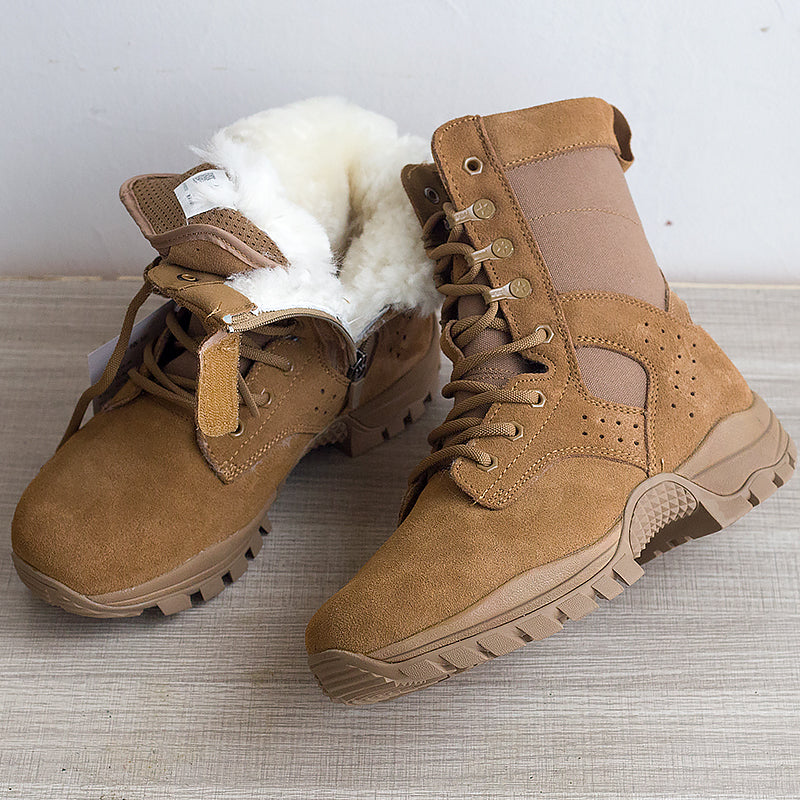 Womens Lace Up Snow Boots Waterproof Platform Outdoor Cotton Ski Boots 2025 Winter Collection