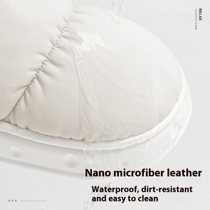 Women S Winter Waterproof Slippers Warm Plush Cotton Home Shoes Non Slip Indoor Flats For Bedroom