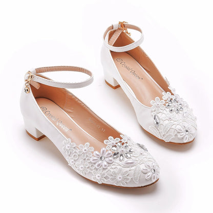 Pregnancy-Friendly Lace Bridal Flats | Elegant Wedding Shoes for Moms-to-Be
