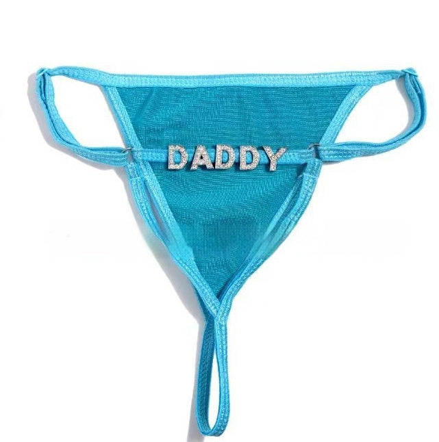 Seduction Satin T-Back Panties – Adjustable Free Size Polyester Satin Briefs with Elegant & Sensual Style