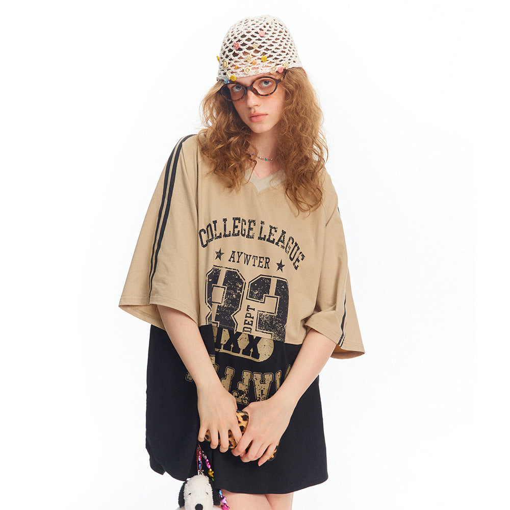 Casual Sports Loose Tops – Unisex Cotton-Blend T-Shirts, Trendy Streetwear & Everyday Outfit