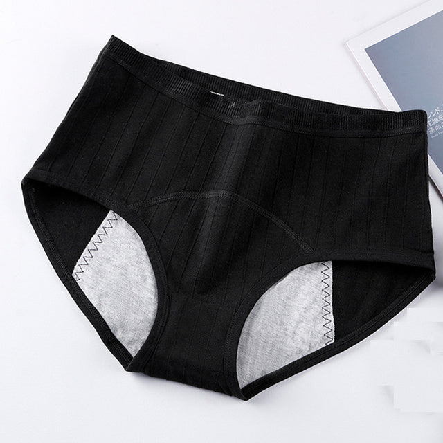 High-Waist Menstrual Panties – Plus Size Period Briefs with Breathable Modal Fabric & Full Coverage Comfort