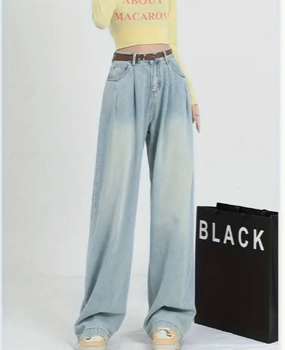 Vintage Style Streetwear High Waisted Women Jeans