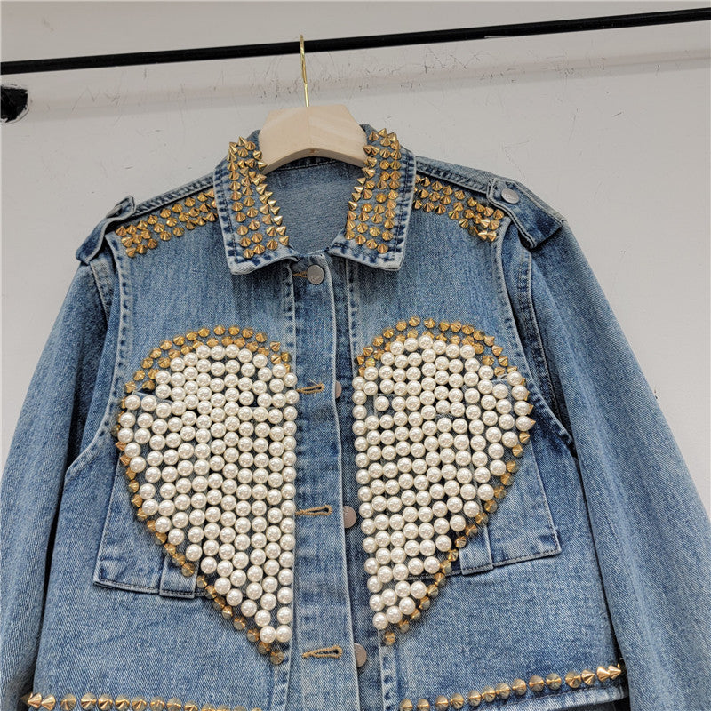 New Fashion Womens Cropped Denim Jacket Coat