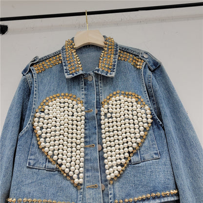 New Fashion Womens Cropped Denim Jacket Coat