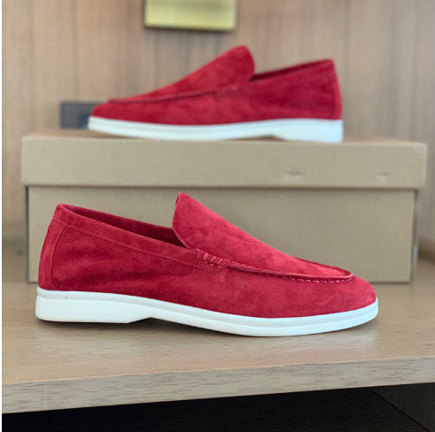 Flat Sole Simple Genuine Leather Casual Womens Shoes