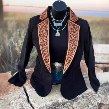 Red Slim Fit Suit Jacket With Sequin Decoration Ideal For Weddings Parties