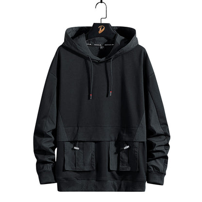 Men's Loose Fit Cotton Cool Hoodies – Sporty Comfort for Spring & Autumn