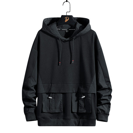 Men's Loose Fit Cotton Cool Hoodies – Sporty Comfort for Spring & Autumn