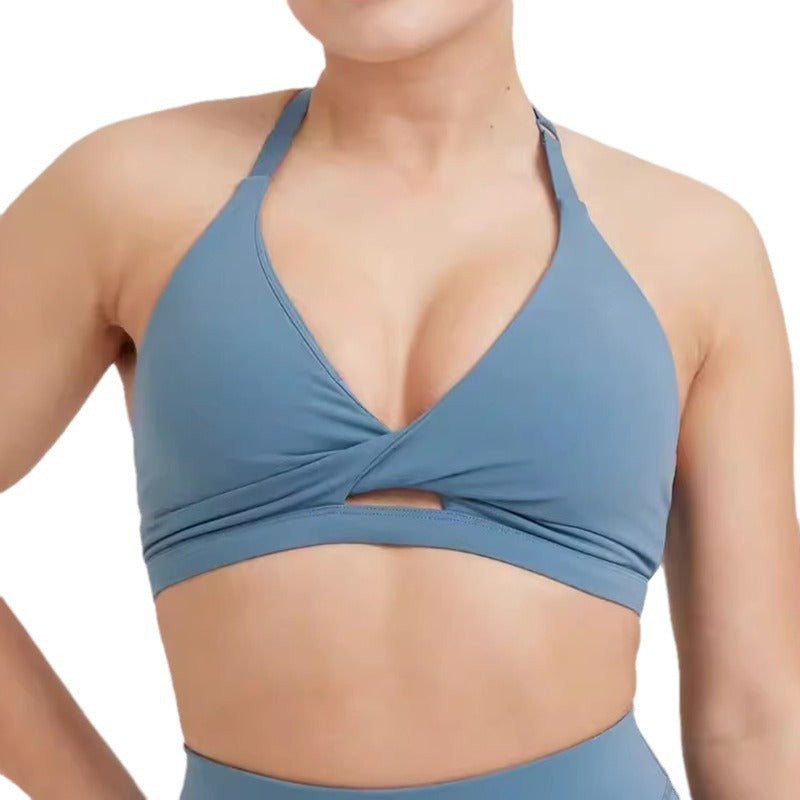 High-Grade Yoga Sports Bras – Shockproof Support & Stylish Design