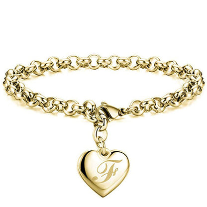 Womens Stainless Steel Gold Silver Link Bracelet