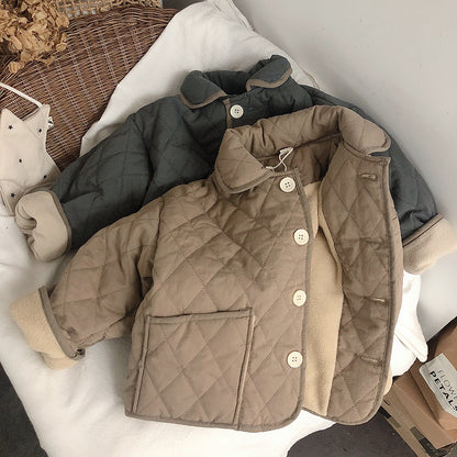 Front Big Pockets Cotton Padded Warm Women Coats For Winter