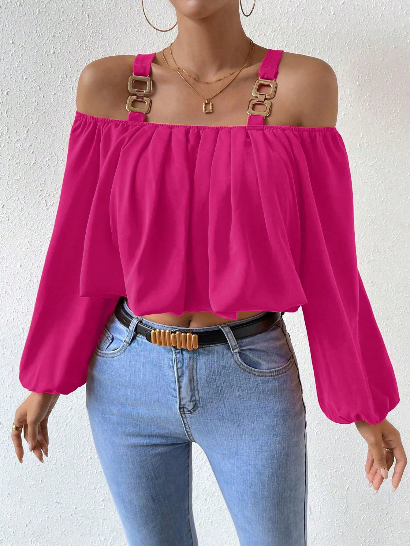 Lantern Sleeve Loose Crop Top – Stylish Summer & Streetwear for Women