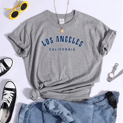 Life Is Beginning Los Angeles California Printed Cool T Shirts