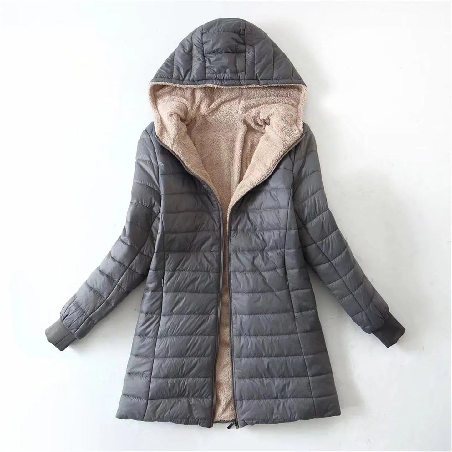 Winter Woolen Coat for Women – Casual Windproof Outerwear, Cozy Autumn Jacket, Fashionable Clothing