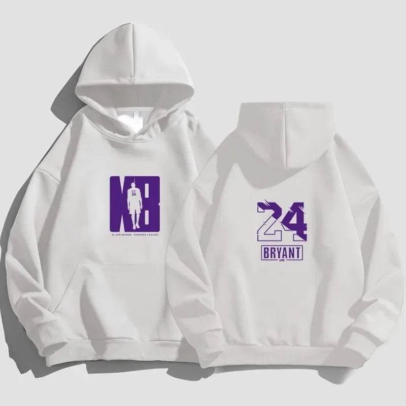Kobe Bryant Basketball Hoodie – Cartoon Print Casual Pullover for Sports Fans
