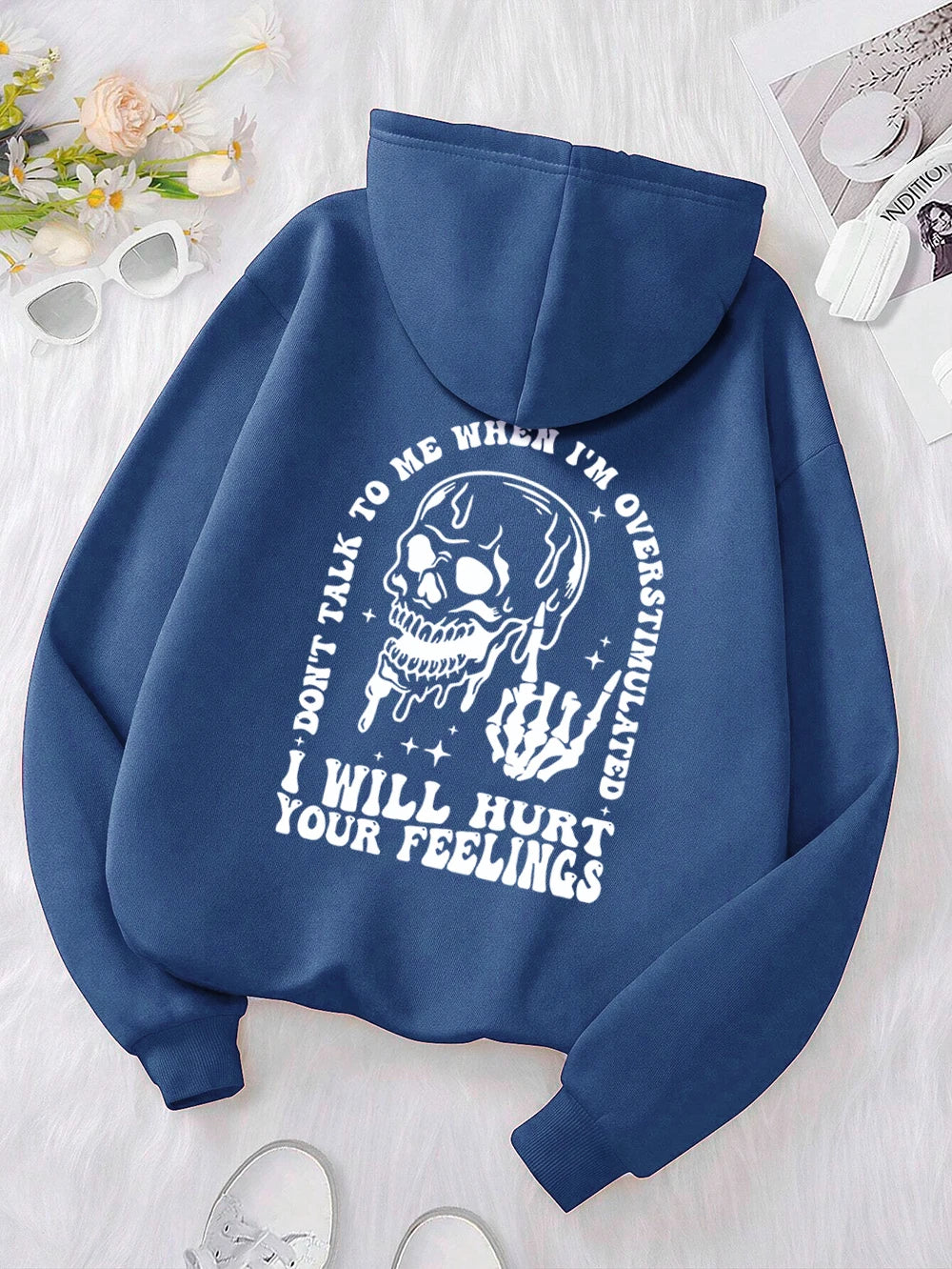I Will Hurt Your Feelings Printed Funny Graphic Hoodies