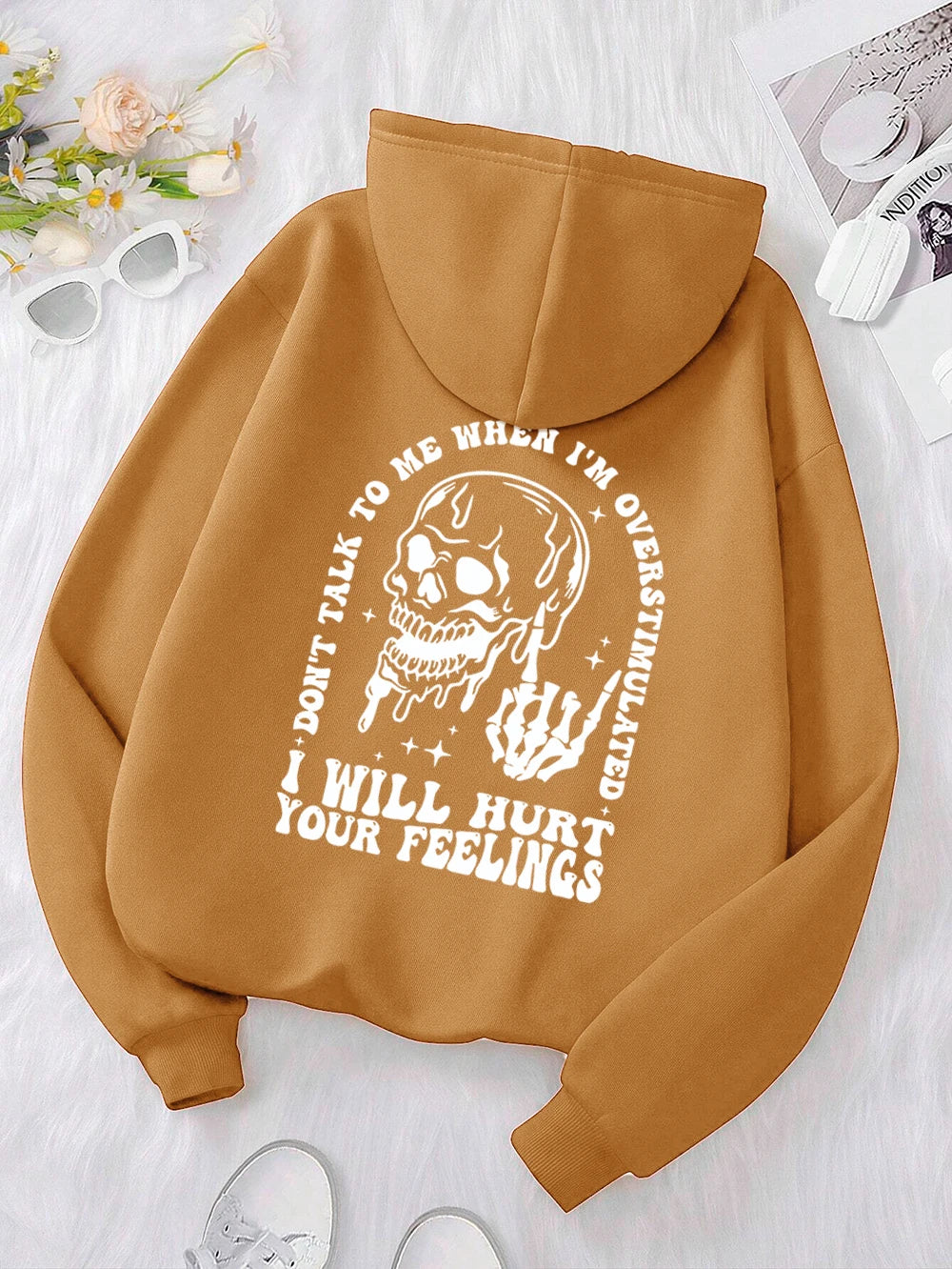 I Will Hurt Your Feelings Printed Funny Graphic Hoodies
