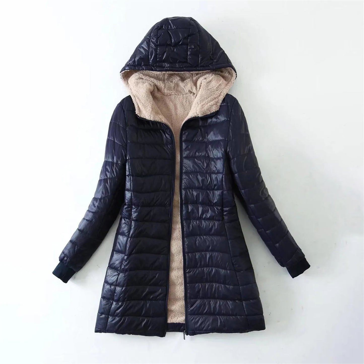 Winter Woolen Coat for Women – Casual Windproof Outerwear, Cozy Autumn Jacket, Fashionable Clothing