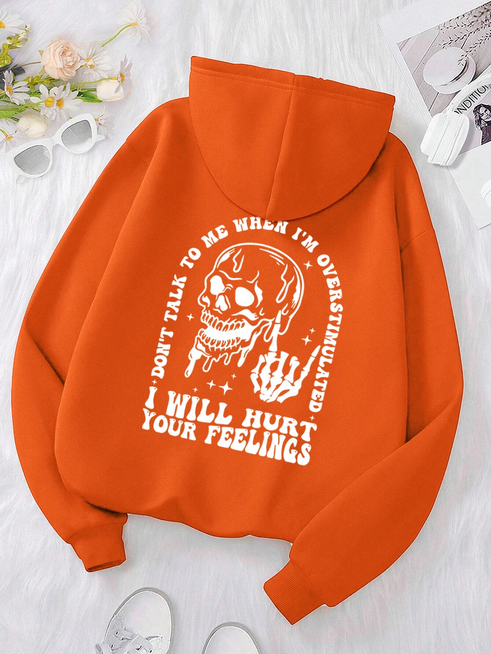 I Will Hurt Your Feelings Printed Funny Graphic Hoodies